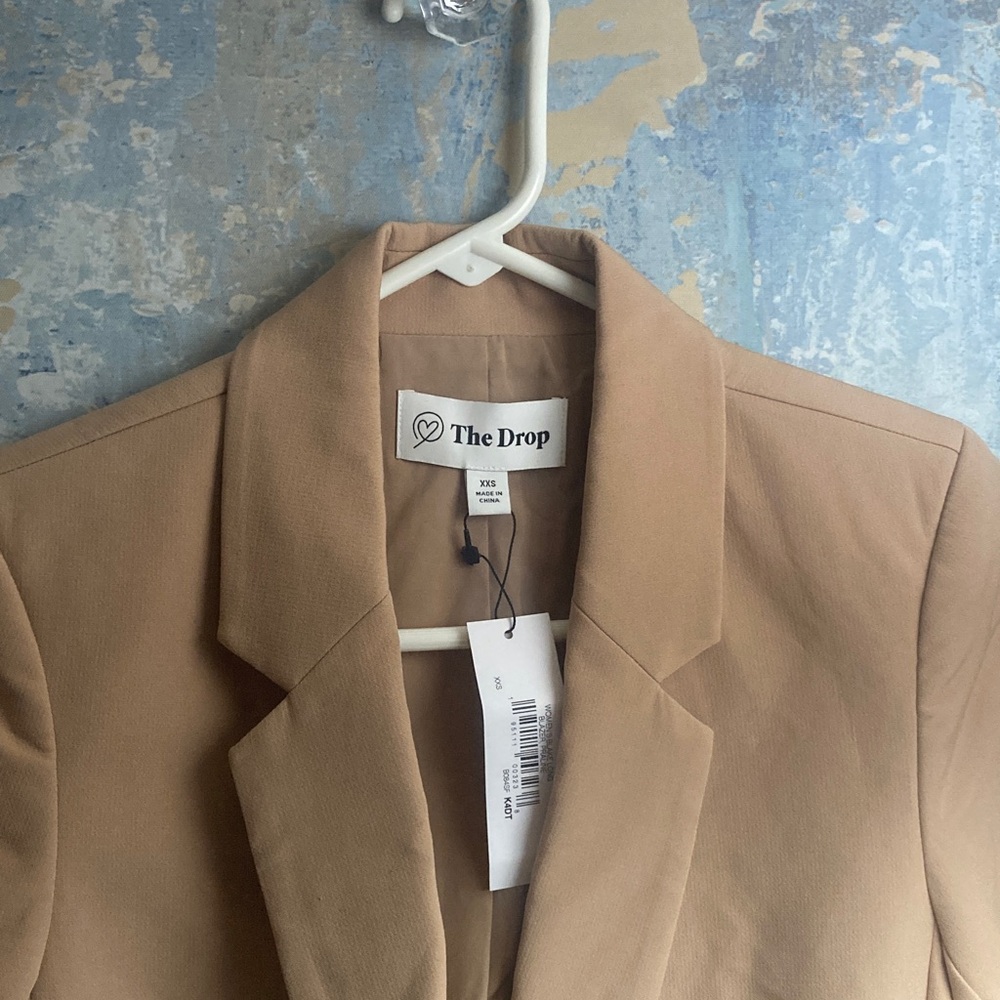 NWT The Drop by Amazon Women’s  XXS Praline Tan Blazer - Picture 14 of 15
